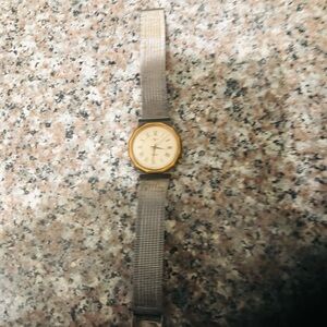 Elegant Silver and Gold Watch